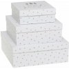 Chic Antique Darčeková krabica Stars White – set 3 ks Chic Antique Darčeková krabica Stars White – set 3 ks