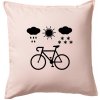 Cyklista za každého počasia - Vankúš 50x50 - 50x50 - Vrátane výplne ( Svetloružová ) Cyklista za každého počasia - Vankúš 50x50 - 50x50 - Vrátane výplne ( Svetloružová )