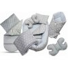 EliNeli Set do postieľky, 7-dielna súprava Sivá s hviezdami EN1149 EliNeli Set do postieľky, 7-dielna súprava Sivá s hviezdami EN1149