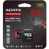 A-DATA ADATA MicroSDXC karta 64GB High Endurance UHS-I C10 V30 A2 (R:100/W:80 MB/s) + SD adaptér AUSDX64GUI3V30SHA2-RA1 A-DATA ADATA MicroSDXC karta 64GB High Endurance UHS-I C10 V30 A2 (R:100/W:80 MB/s) + SD adaptér AUSDX64GUI3V30SHA2-RA1