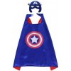 Plášť+Maska Kapitán Amerika Farba Modrá UNI