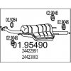 Koncový tlmič výfuku MTS 01.95490 Koncový tlmič výfuku MTS 01.95490