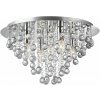 Toolight Toolight, Krištáľová stropná lampa APP514-5C 5xE14, chrómová, OSW-00071 Toolight Toolight, Krištáľová stropná lampa APP514-5C 5xE14, chrómová, OSW-00071