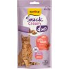 GimCat Snack Cream Duo losos a paradajka 6 x 15 g
