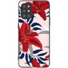 Picasee silikónový čierny obal pre OnePlus 8T - Red Lily Picasee silikónový čierny obal pre OnePlus 8T - Red Lily