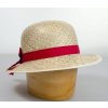 dámsky slamený klobúk zdobený stuhou dámsky slamený klobúk zdobený stuhou