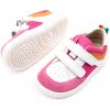 Froddo DETSKÉ BAREFOOT TOPÁNKY ZERU LOOP WHITE/FUXIA