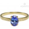 Adanito ZSZ391 Zlatý briliantový prsteň s tanzanitom