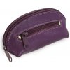 Kľúčenka Fialová kožená s dvoma zipsami Darina