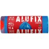 ALUFIX Vrecia na odpadky zaťahovacie 40 l 20µm 15 ks modrá