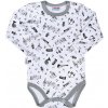 Dojčenské bavlnené body s dlhým rukávom New Baby Music 80 (9-12m) Dojčenské bavlnené body s dlhým rukávom New Baby Music 80 (9-12m)