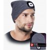 Zimná čiapka REIS s nabíjateľným LED svetlom sivá Zimná čiapka REIS s nabíjateľným LED svetlom sivá