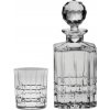 Set krištáľová brúsená whisky fľaša DOWPER 1 + 6 pohárov Set krištáľová brúsená whisky fľaša DOWPER 1 + 6 pohárov