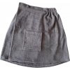 . Pánsky kilt do sauny, bavlnený, sivý 55*150 cm . Pánsky kilt do sauny, bavlnený, sivý 55*150 cm