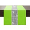 Mondo Italia Behúň na stôl Glamour so zirkónmi svetlozelený Zelená 40x180 cm Mondo Italia Behúň na stôl Glamour so zirkónmi svetlozelený Zelená 40x180 cm