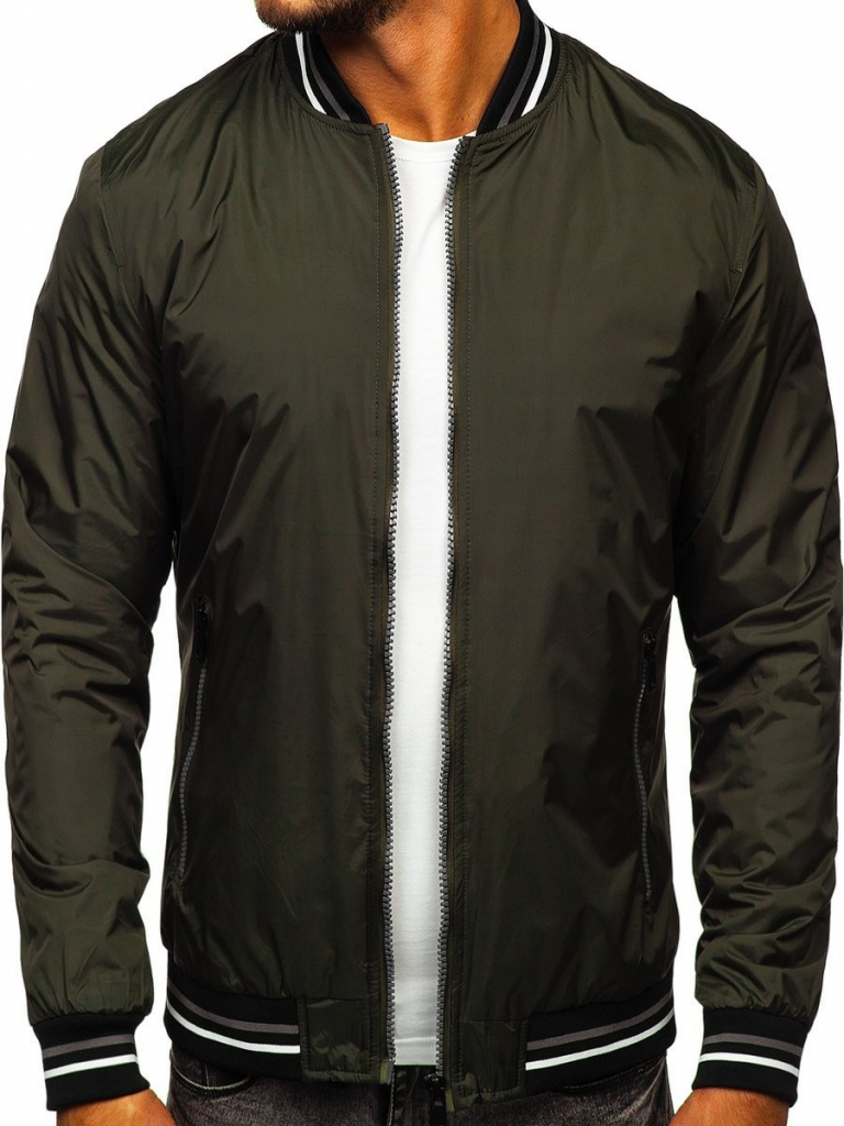 Bolf Khaki pánsky prechodný bomber 6523