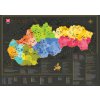 Stieracia mapa Slovensko, 84,1 x 59,4 cm – vlastivedná Stieracia mapa Slovensko, 84,1 x 59,4 cm – vlastivedná