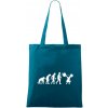 Evolution fitness Taška bavlnená 42 x 38 cm Petrolejová