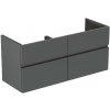Ideal Standard Finesse - Umývadlová skrinka, 120x44x55 cm, 4 zásuvky, matný antracit E3390Y2 Ideal Standard Finesse - Umývadlová skrinka, 120x44x55 cm, 4 zásuvky, matný antracit E3390Y2