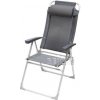Hliníková kempingová stolička Camp4 Malaga II - nastaviteľná v 7 smeroch, čierna/strieborná Hliníková kempingová stolička Camp4 Malaga II - nastaviteľná v 7 smeroch, čierna/strieborná