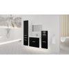 Kúpeľňová zostava LORETTO A - Biely/Čierny lesk Kúpeľňová zostava LORETTO A - Biely/Čierny lesk