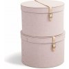 Svetloružové kartónové úložné boxy v súprave 2 ks s vekom ø 37,5x25 cm Rut Restore Paper Laminate – Bigso Svetloružové kartónové úložné boxy v súprave 2 ks s vekom ø 37,5x25 cm Rut Restore Paper Laminate – Bigso