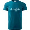 Ekg rybárčenie - Klasické pánske tričko vyššej gramáže - 4XL ( Petrolejová ) Ekg rybárčenie - Klasické pánske tričko vyššej gramáže - 4XL ( Petrolejová )