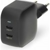 NEDIS síťová nabíječka/ 45 W/ PD 3.0/ rychlé nabíjení/ 2.25 / 3.0 A/ 2x USB-C/ černá (WGCHA45WBK) NEDIS síťová nabíječka/ 45 W/ PD 3.0/ rychlé nabíjení/ 2.25 / 3.0 A/ 2x USB-C/ černá (WGCHA45WBK)