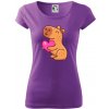Zamilovaná kapybara - Dámske tričko Pure - XS ( Fialová ) Zamilovaná kapybara - Dámske tričko Pure - XS ( Fialová )