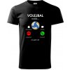 Volejbal volá - Klasické pánske tričko vyššej gramáže - XS ( Čierna ) Volejbal volá - Klasické pánske tričko vyššej gramáže - XS ( Čierna )