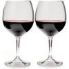 GSI OUTDOORS NESTING RED WINE GLASS SET CLEAR SET