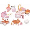 Set bábika v dupačkách v detskej izbe v domčeku Doll Baby Nurse Smoby so zvukom a kočík s vaničkou plienkami a spací vak s fľaškou Set bábika v dupačkách v detskej izbe v domčeku Doll Baby Nurse Smoby so zvukom a kočík s vaničkou plienkami a spací vak s fľaškou