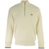 Fred Perry Mikiny HALF ZIP SWEATSHIRT Biela Fred Perry Mikiny HALF ZIP SWEATSHIRT Biela