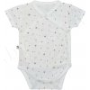 Baby Service Zavinovacie dojčenské body krátky rukáv mušelín Hviezdičky Baby Service Zavinovacie dojčenské body krátky rukáv mušelín Hviezdičky