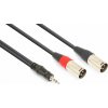 Vonyx CX322-1 kábel 2x XLR (M) - 3.5mm jack stereo (M) 1,5m Vonyx CX322-1 kábel 2x XLR (M) - 3.5mm jack stereo (M) 1,5m