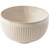 Jedálenská miska RIDGED ALABASTER 15 cm, 700 ml, béžová, keramika, MIJ Jedálenská miska RIDGED ALABASTER 15 cm, 700 ml, béžová, keramika, MIJ
