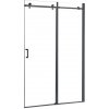 Odvážne sprchové dvere s kolieskami 130x195 cm čierne Odvážne sprchové dvere s kolieskami 130x195 cm čierne