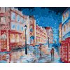 ZUTY Maľovanie podľa čísel DAŽDIVÝ DEŇ V LONDÝNSKEJ ULIČKE Rámovanie vypnuté plátno na rám Rozmer 80 x 100 cm