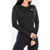 Mikina dámska Under Armour HeatGear Authentics Compression LS - black/white Mikina dámska Under Armour HeatGear Authentics Compression LS - black/white