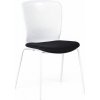 Plastová konferenčná stolička OPEN, biela/čierna Plastová konferenčná stolička OPEN, biela/čierna