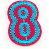 Nažehľovacia záplata - Číslica 8 - rozmer 3 cm x 1,8 cm Nažehľovacia záplata - Číslica 8 - rozmer 3 cm x 1,8 cm