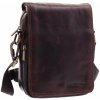 Sendi Design pánská kožená taška přes rameno B-708 hnědá