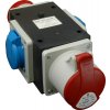 Rozvodnica::VSTUP-PRÍVODKA 16A/5P/400V,VÝSTUP -1X 16A/5P/400V- 2x16A/1P/230V Rozvodnica::VSTUP-PRÍVODKA 16A/5P/400V,VÝSTUP -1X 16A/5P/400V- 2x16A/1P/230V