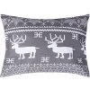 XPOSE® Bavlnená obliečka na vankúš VIANOCE - sivá 70x90 cm, Bavlna XPOSE® Bavlnená obliečka na vankúš VIANOCE - sivá 70x90 cm, Bavlna