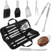 Súprava na grilovanie, príslušenstvo, náradie na gril, grilovacie príbory 6 ks + puzdro Súprava na grilovanie, príslušenstvo, náradie na gril, grilovacie príbory 6 ks + puzdro
