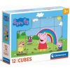 CLEMENTONI Obrázkové kostky Prasátko Peppa, 12 kostek CLEMENTONI Obrázkové kostky Prasátko Peppa, 12 kostek