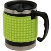 Teddies Termohrnček so silikónovým panelom 440 ml pixely čierna zelená Teddies Termohrnček so silikónovým panelom 440 ml pixely čierna zelená