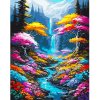 Norimpex diamantové maľovanie Vodopád a rieka v lese 30 x 40 cm