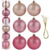 Ružové nerozbitné vianočné gule 6 cm, sada 6 ks Ružové nerozbitné vianočné gule 6 cm, sada 6 ks