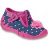 Befado detské papuče Sponky modré veľkosť 26 Befado detské papuče Sponky modré veľkosť 26